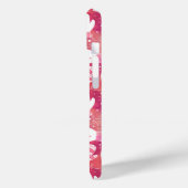 ピンク色の冬のクリスマスのミッテンス Case-Mate iPhoneケース (裏面 / 左)