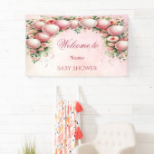 ピンク色の吹き出しバナー 横断幕 (インサイチュ)