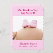 ピンク色の喜びの包みが届いた (正面/裏面)