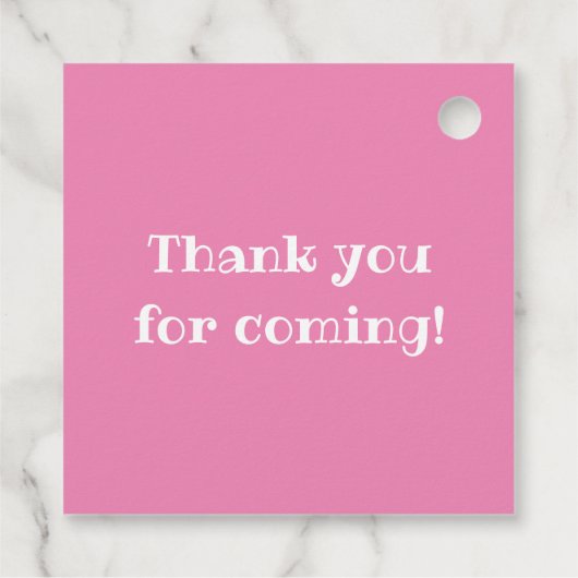 ピンク色の夜 フェイバータグ (裏面)