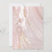 ピンク色の大理石 | First Communion girl 招待状 (裏面)