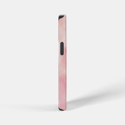 ピンク色の大理石 iPhoneケース (右側面)