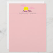 ピンク色の太陽の昇る空II レターヘッド (正面/裏面)