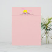 ピンク色の太陽の昇る空II レターヘッド (スタンド正面)