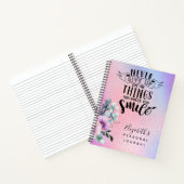 ピンク色の女の子の個人的なジャーナルは決してアップし与えない ノートブック (内部)