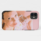 ピンク色の女の子 Case-Mate iPhoneケース (裏面(横))