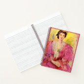 ピンク色の女性 ノートブック (内部)