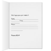 ピンク色の娘《キリスト教》洗礼式や命名式用招待状カード (内側 (右))