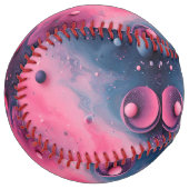 ピンク色の宇宙名 ソフトボール (正面左)