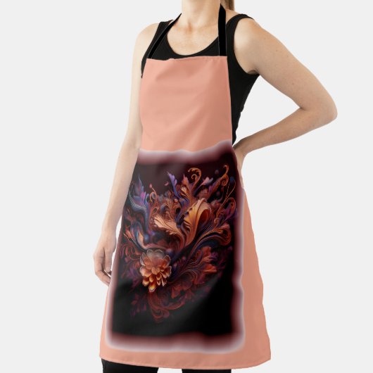 ピンク色の宇宙花 エプロン (インサイチュ)