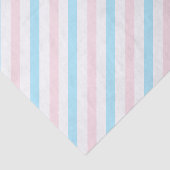 ピンク色の対角線ストライプの性別の表示 薄葉紙 (詳細)