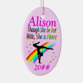 ピンク色の少ないが獰猛なカスタムオーナメント セラミックオーナメント (右)