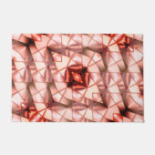 ピンク色の巨大な「真珠のような花」、デジタルスケッチ ドアマット (正面)