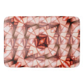 ピンク色の巨大な「真珠のような花」、デジタルスケッチ バスマット (正面)