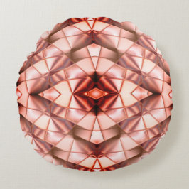 ピンク色の巨大な「真珠のような花」、デジタルスケッチ ラウンドクッション