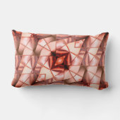 ピンク色の巨大な「真珠のような花」、デジタルスケッチ ランバークッション (裏面)