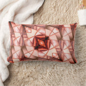 ピンク色の巨大な「真珠のような花」、デジタルスケッチ ランバークッション (ブランケット)