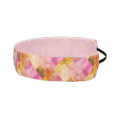 ピンク色の幾何学的パターン アスレチックヘッドバンド (右)