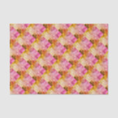 ピンク色の幾何学的パターン 薄葉紙 (正面)