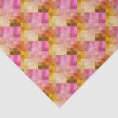 ピンク色の幾何学的パターン 薄葉紙 (詳細)