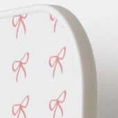 ピンク色の弓の列 ピックルボールラケット (左詳細)