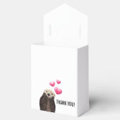 ピンク色の愛で可愛いオッターハートありがとう フェイバーボックス (オープン)