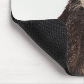 ピンク色の愛で可愛いオッターハート マウスパッド (コーナー)