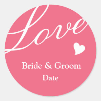 ピンク色の愛 ラウンドシール