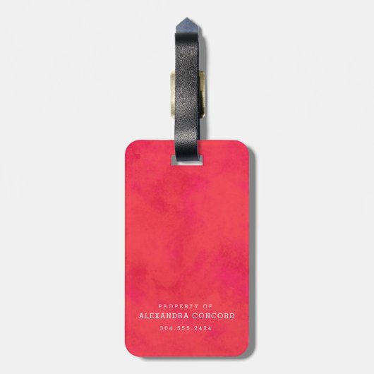 ピンク色の手書き入力はまだあるか ラゲッジタグ (裏面縦)