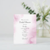 ピンク色の抽象芸術枠 招待状 (スタンド正面)