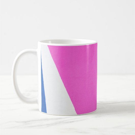 ピンク色の数々の抽象芸術芸術 コーヒーマグカップ (左)