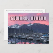 ピンク色の日の出,シワード – はがき (正面/裏面)