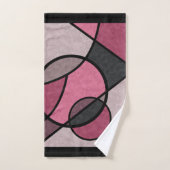 ピンク色の日の出 バスタオルセット (ハンドタオル)