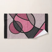 ピンク色の日の出 バスタオルセット (ハンドタオル)