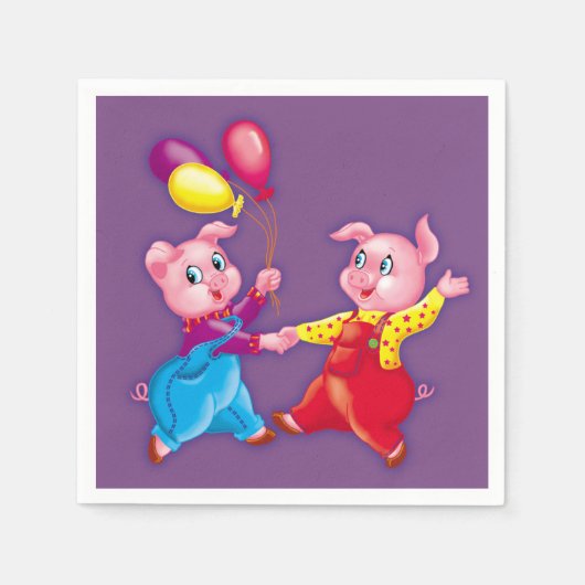 ピンク色の明るい スタンダードカクテルナプキン (正面)