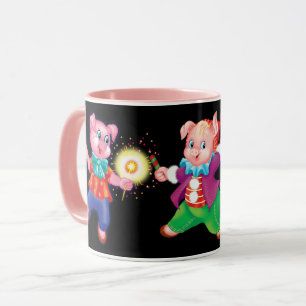 ピンク色の明るい マグカップ