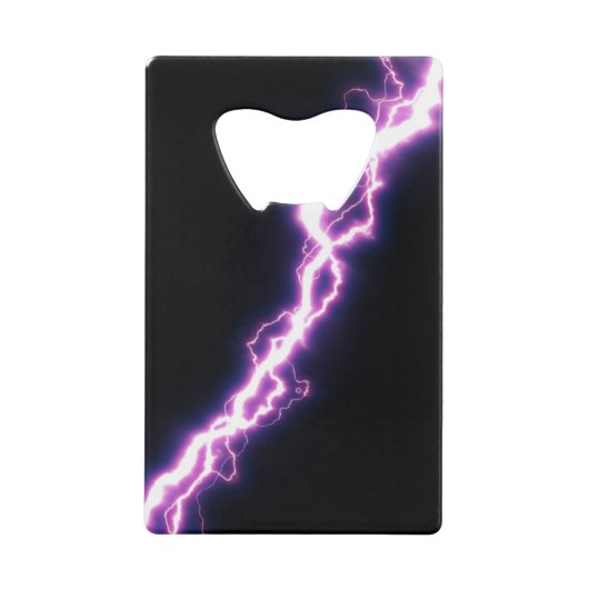 ピンク色の明るさ クレジットカード栓抜き (正面)