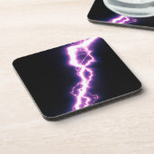 ピンク色の明るさ コースター (左側)