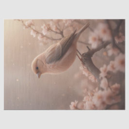 ピンク色の春かわいらし時鳥 薄葉紙