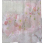 ピンク色の春が咲く シャワーカーテン (正面)