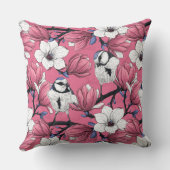 ピンク色の春の時間 クッション (裏面)