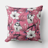 ピンク色の春の時間 クッション (正面)