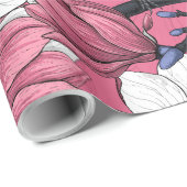 ピンク色の春の時間 ラッピングペーパー (ロールコーナー)