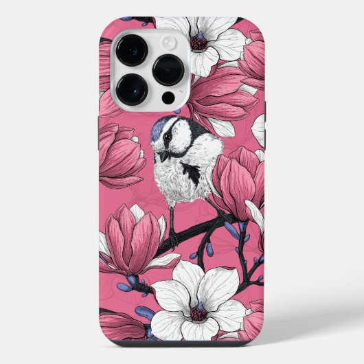 ピンク色の春の時間 iPhoneケース (裏面)