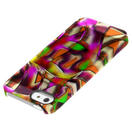 ピンク色の曲がった切り出しと切り傷 PERMAFROST iPhone SE/5/5sケース