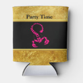 ピンク色の有毒なサソリ非常に有毒な昆虫 缶クーラー (正面)