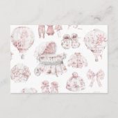 ピンク色の服トイルドゥジュイディパーラッフル エンクロージャーカード (裏面)