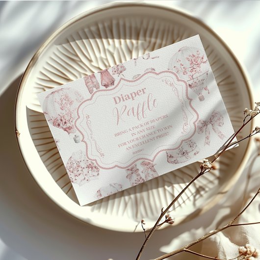 ピンク色の服トイルドゥジュイディパーラッフル エンクロージャーカード