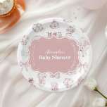 ピンク色の服トイルドジュエベイビーシャワー ペーパープレート<br><div class="desc">私たちのToile De Jouy Bowベビーシャワー紙プレートであなたの赤ちゃんシャワーに優雅なtouchを追加。クラシックと複雑なToile De Jouyパターンで設計されたこのプレートは、時代を超越した洗練魅力的度と魅力を具現化する牧歌的なシーンを備えている。繊細な弓のアクセントは、デザインを強化し、これらのプレートはあなたのお祝いに最適エレガントである。耐久性の高い高品質紙で作られたこれらのプレートはスタイリッシュ、単に実用的であるだけでなく、前菜からデザートまで様々な食品を扱うように設計されている。彼らの寛大なサイズと頑丈な建築は、お客様のためのシームレスなダイニング体験を確保し、こぼれやメッ楽しむセージを心配することなく彼らが祭りを楽しむことができる。Toile De Jouy Bow Baby Shower紙プレートは、ナプキン、カップ、デコレーションなど、Toile De Jouyコレクションの他のアイテムと美しく連携し、まとまった雰囲気を作り出し、あなたのイベントのための魅力的な雰囲気。お茶のパーティーやフォーマルガーデンの集まりなどお洒落、これらのプレートは必ずゲストを感動させ、テーブルの設定を強化する。彼ら祝のプレートは、この特別な機会を取り巻く愛と期待を反映しエレガント、恵みとスタイルを持って、あなたの小さな小さな人の差し迫った到着。Toile De Jouy Bow Baby Shower紙プレートを使用すると、思い出に残るダイニング体験を作り出して、ゲスト全員に対して永続的な印象を与えることができま離れす。</div>