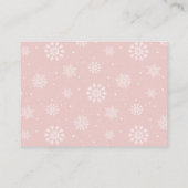 ピンク色の本ベビー用冷たい屋外ベビーシャワー エンクロージャーカード (裏面)